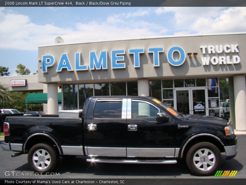 Black / Black/Dove Grey Piping 2008 Lincoln Mark LT SuperCrew 4x4