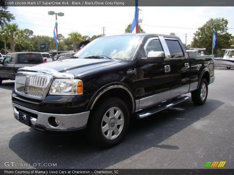 Black / Black/Dove Grey Piping 2008 Lincoln Mark LT SuperCrew 4x4