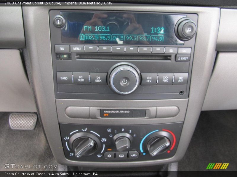 Imperial Blue Metallic / Gray 2008 Chevrolet Cobalt LS Coupe