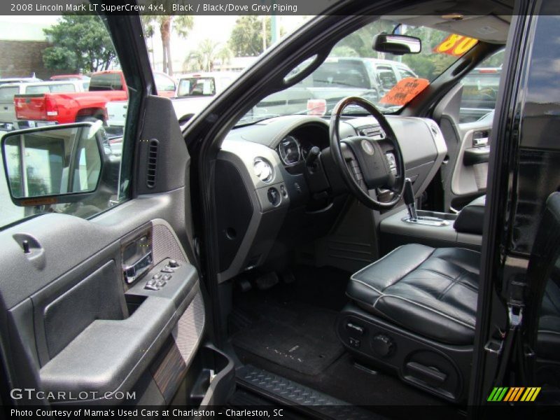 Black / Black/Dove Grey Piping 2008 Lincoln Mark LT SuperCrew 4x4