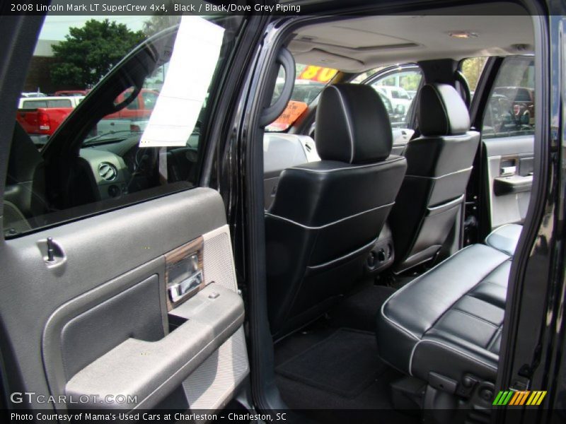Black / Black/Dove Grey Piping 2008 Lincoln Mark LT SuperCrew 4x4