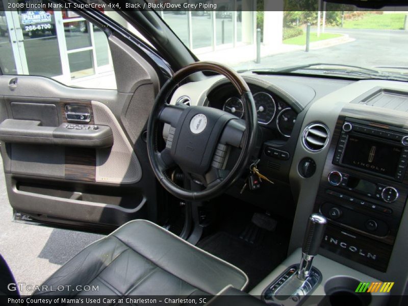 Black / Black/Dove Grey Piping 2008 Lincoln Mark LT SuperCrew 4x4