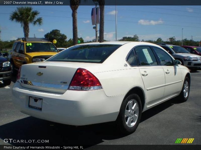 White / Gray 2007 Chevrolet Impala LT