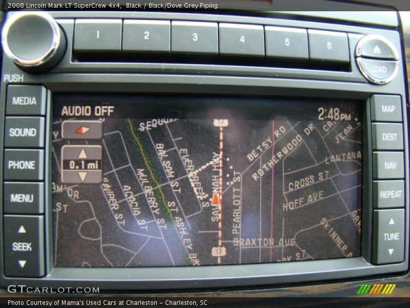 Black / Black/Dove Grey Piping 2008 Lincoln Mark LT SuperCrew 4x4