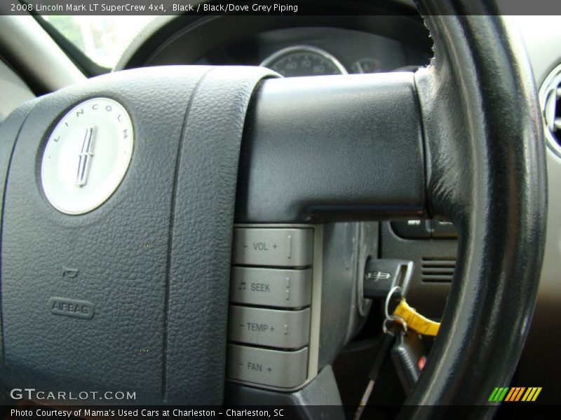 Black / Black/Dove Grey Piping 2008 Lincoln Mark LT SuperCrew 4x4