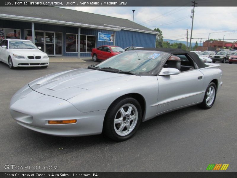 Bright Silver Metallic / Medium Gray 1995 Pontiac Firebird Convertible