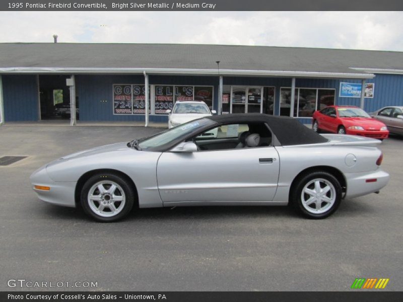 Bright Silver Metallic / Medium Gray 1995 Pontiac Firebird Convertible