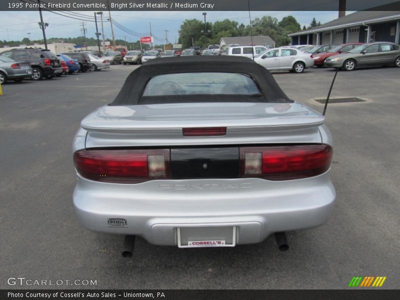 Bright Silver Metallic / Medium Gray 1995 Pontiac Firebird Convertible