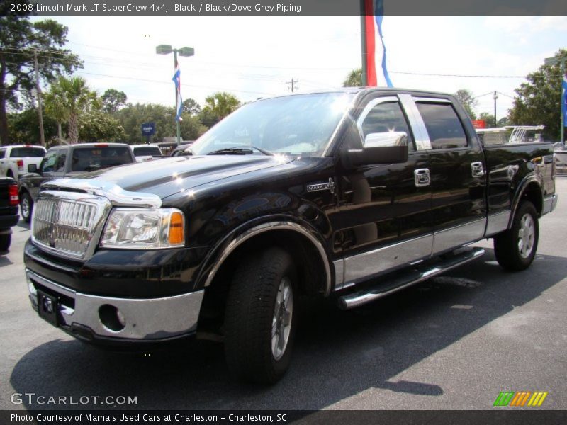 Black / Black/Dove Grey Piping 2008 Lincoln Mark LT SuperCrew 4x4