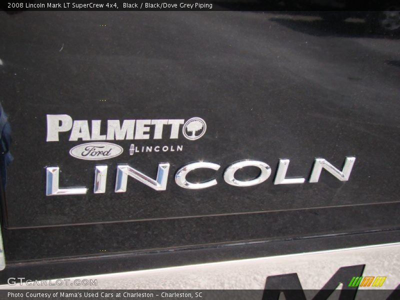 Black / Black/Dove Grey Piping 2008 Lincoln Mark LT SuperCrew 4x4
