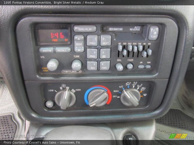 Controls of 1995 Firebird Convertible