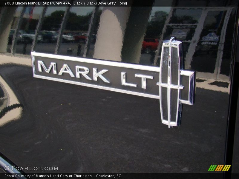 Black / Black/Dove Grey Piping 2008 Lincoln Mark LT SuperCrew 4x4