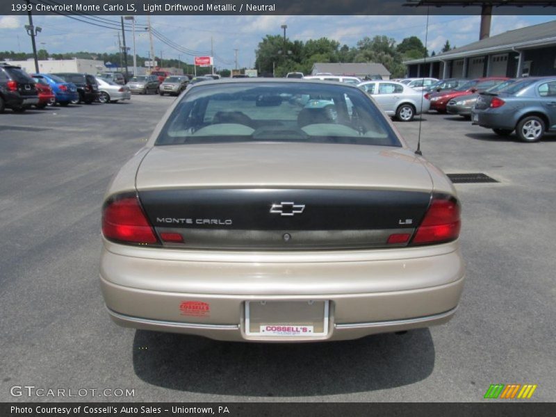 Light Driftwood Metallic / Neutral 1999 Chevrolet Monte Carlo LS