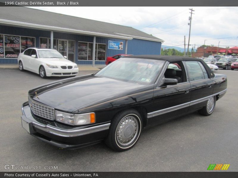 Black / Black 1996 Cadillac DeVille Sedan