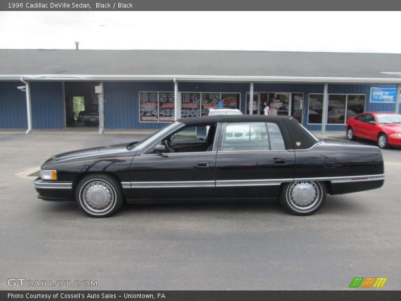 Black / Black 1996 Cadillac DeVille Sedan