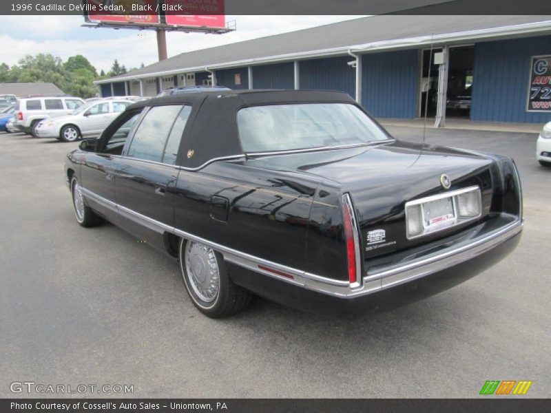 Black / Black 1996 Cadillac DeVille Sedan