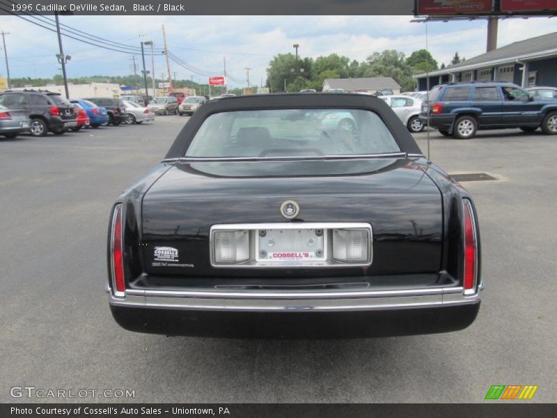Black / Black 1996 Cadillac DeVille Sedan