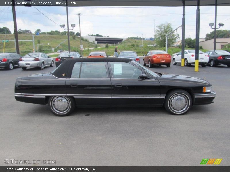Black / Black 1996 Cadillac DeVille Sedan