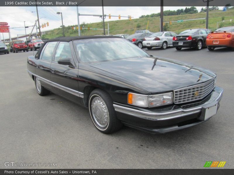 Black / Black 1996 Cadillac DeVille Sedan