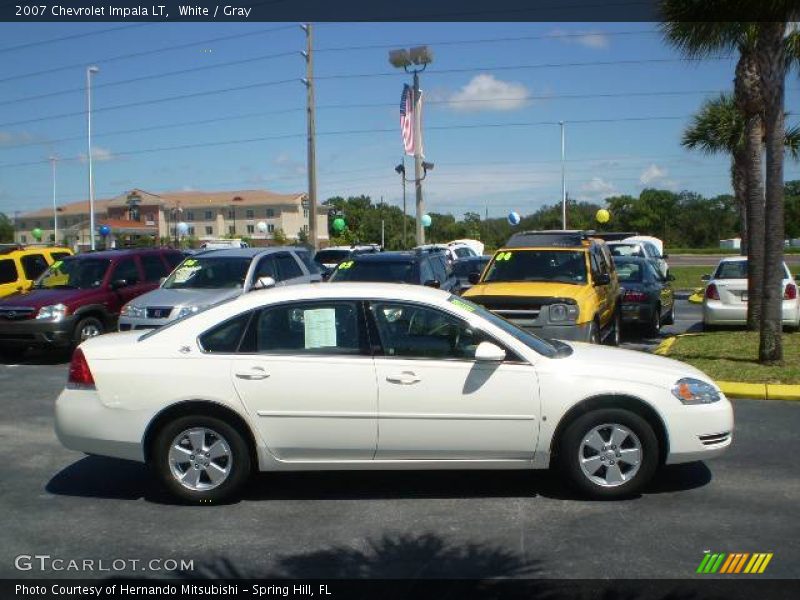 White / Gray 2007 Chevrolet Impala LT