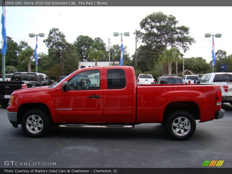 Fire Red / Ebony 2009 GMC Sierra 1500 SLE Extended Cab