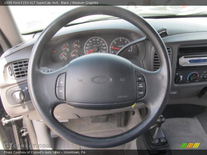 Black / Medium Graphite 1998 Ford F150 XLT SuperCab 4x4