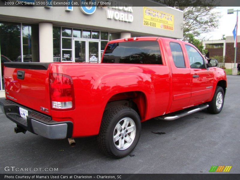 Fire Red / Ebony 2009 GMC Sierra 1500 SLE Extended Cab