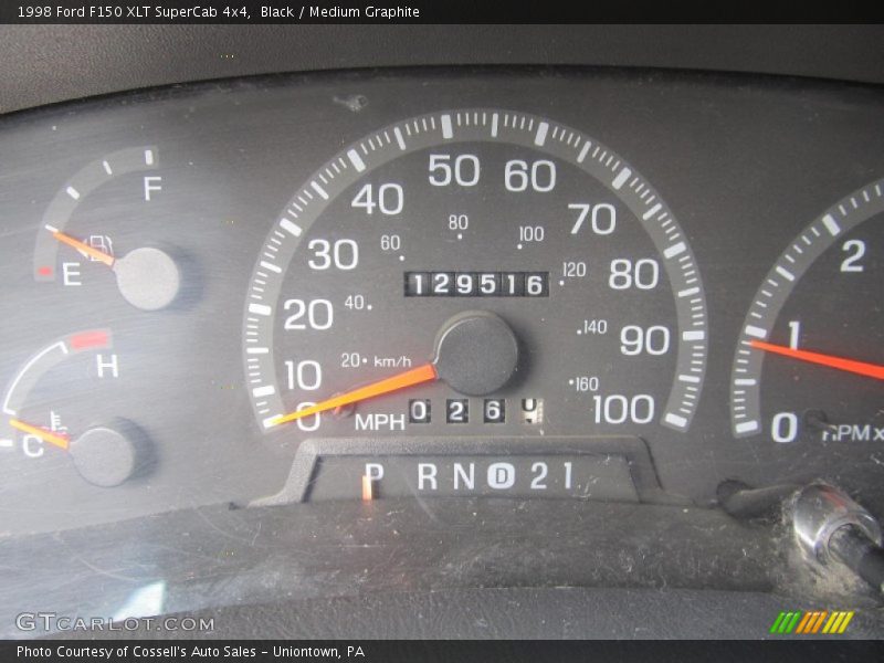 Black / Medium Graphite 1998 Ford F150 XLT SuperCab 4x4