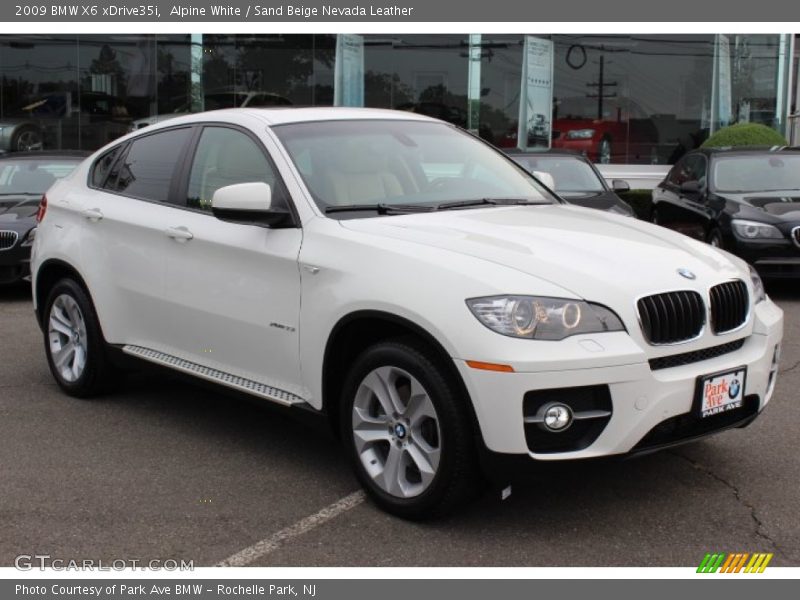 Alpine White / Sand Beige Nevada Leather 2009 BMW X6 xDrive35i