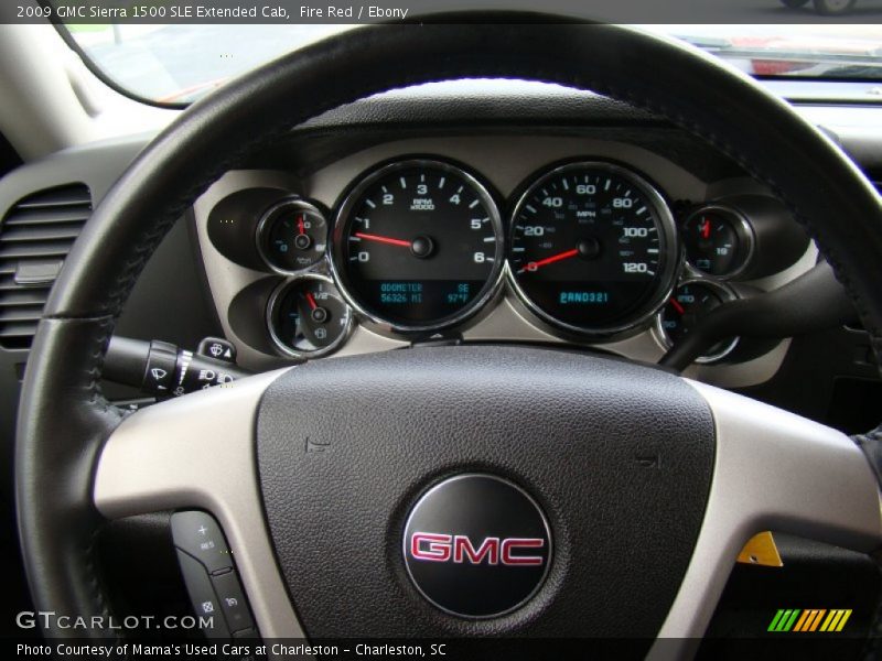 Fire Red / Ebony 2009 GMC Sierra 1500 SLE Extended Cab