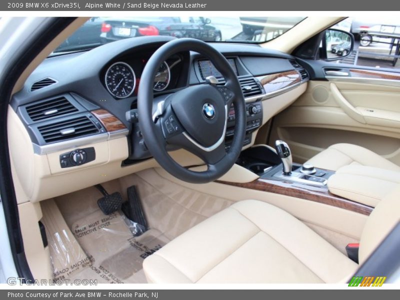 Sand Beige Nevada Leather Interior - 2009 X6 xDrive35i 