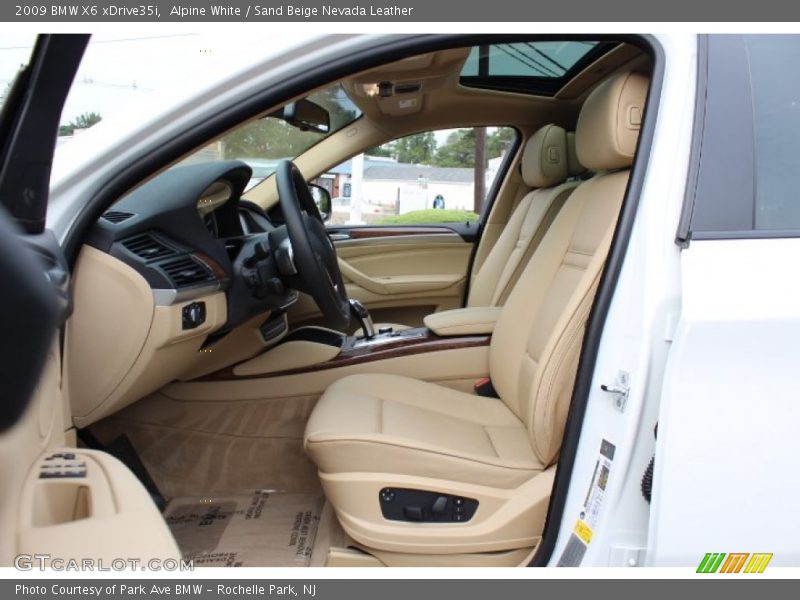 Front Seat of 2009 X6 xDrive35i