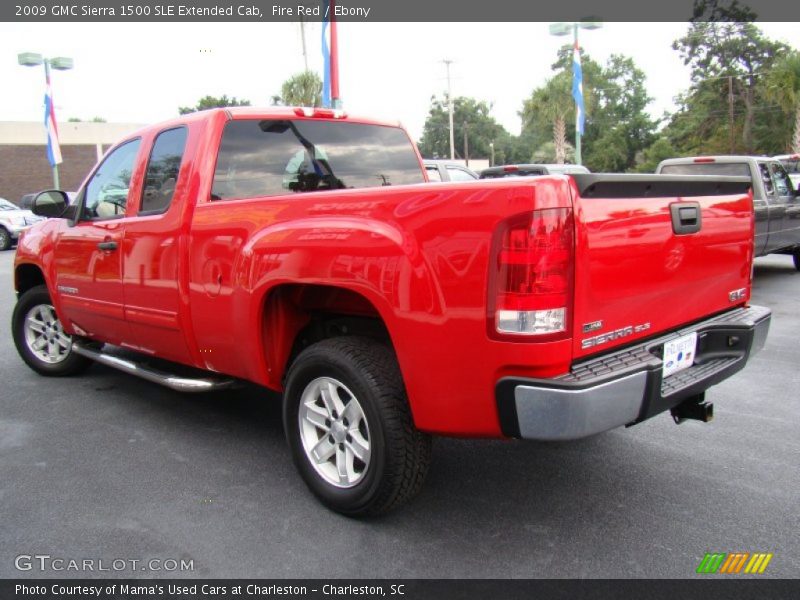 Fire Red / Ebony 2009 GMC Sierra 1500 SLE Extended Cab