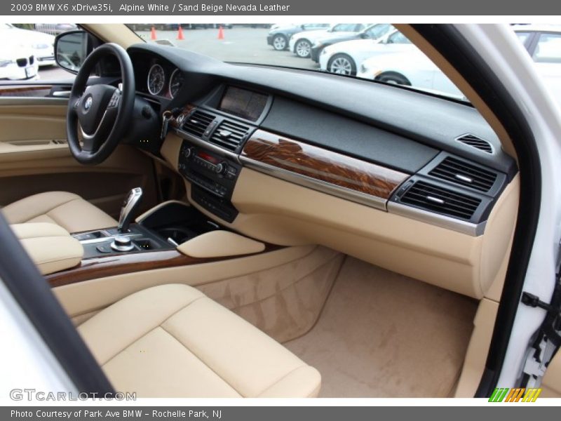 Alpine White / Sand Beige Nevada Leather 2009 BMW X6 xDrive35i