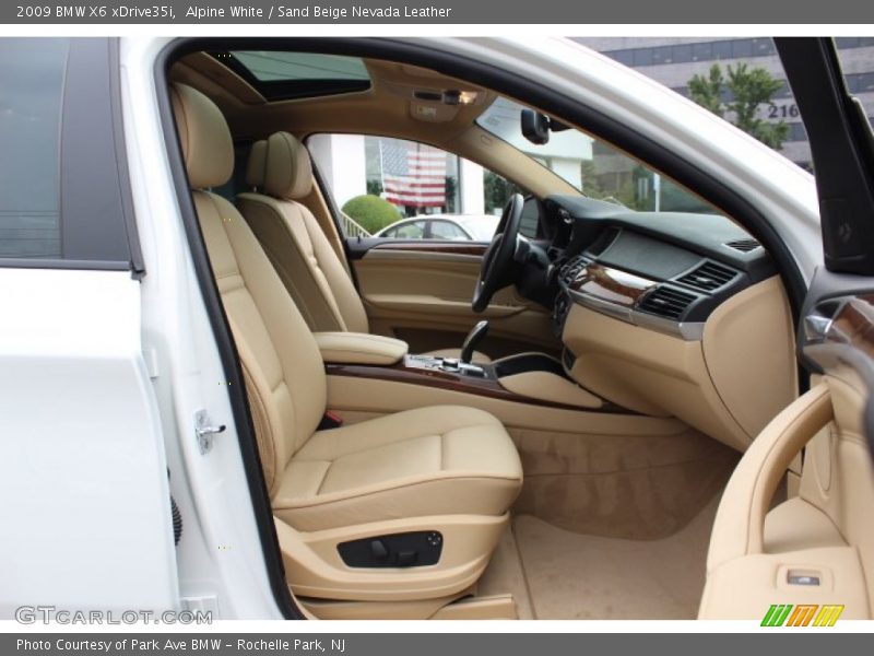 Alpine White / Sand Beige Nevada Leather 2009 BMW X6 xDrive35i