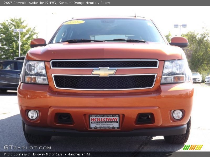 Sunburst Orange Metallic / Ebony 2007 Chevrolet Avalanche LS 4WD