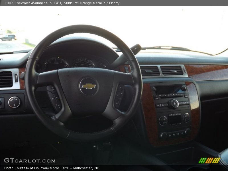 Sunburst Orange Metallic / Ebony 2007 Chevrolet Avalanche LS 4WD