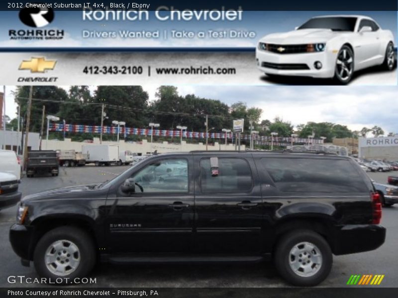 Black / Ebony 2012 Chevrolet Suburban LT 4x4