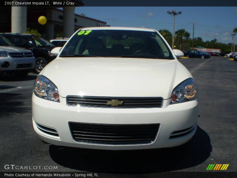 White / Gray 2007 Chevrolet Impala LT