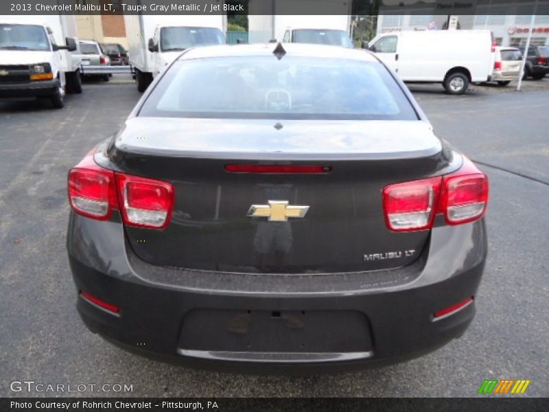 Taupe Gray Metallic / Jet Black 2013 Chevrolet Malibu LT