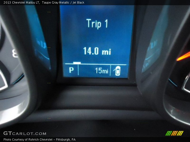 Taupe Gray Metallic / Jet Black 2013 Chevrolet Malibu LT