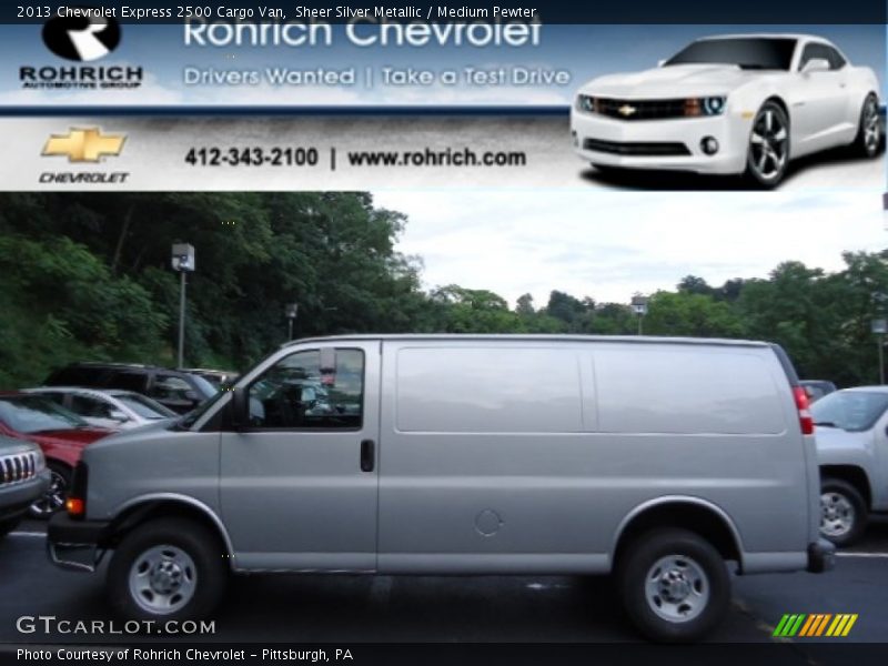 Sheer Silver Metallic / Medium Pewter 2013 Chevrolet Express 2500 Cargo Van