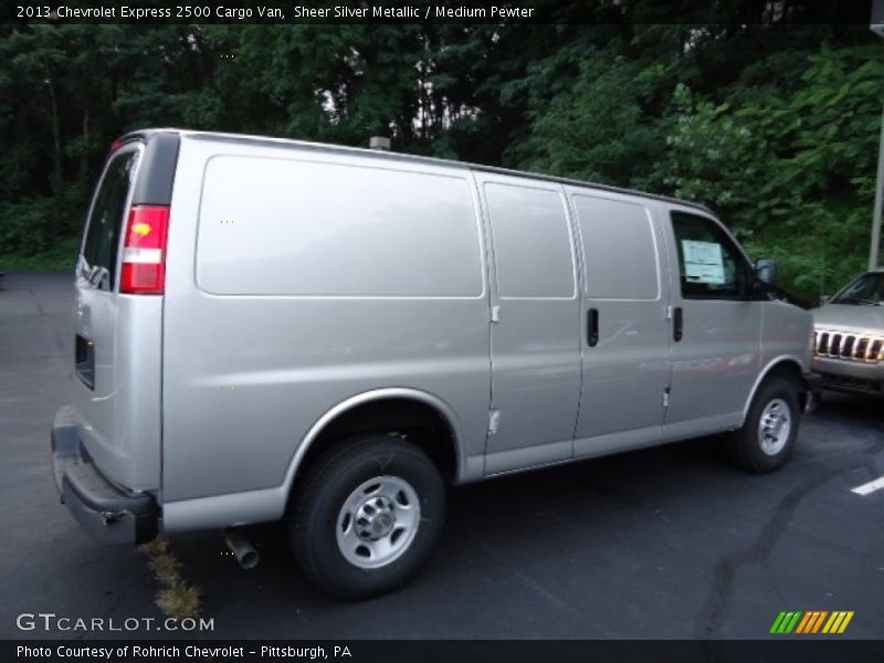Sheer Silver Metallic / Medium Pewter 2013 Chevrolet Express 2500 Cargo Van