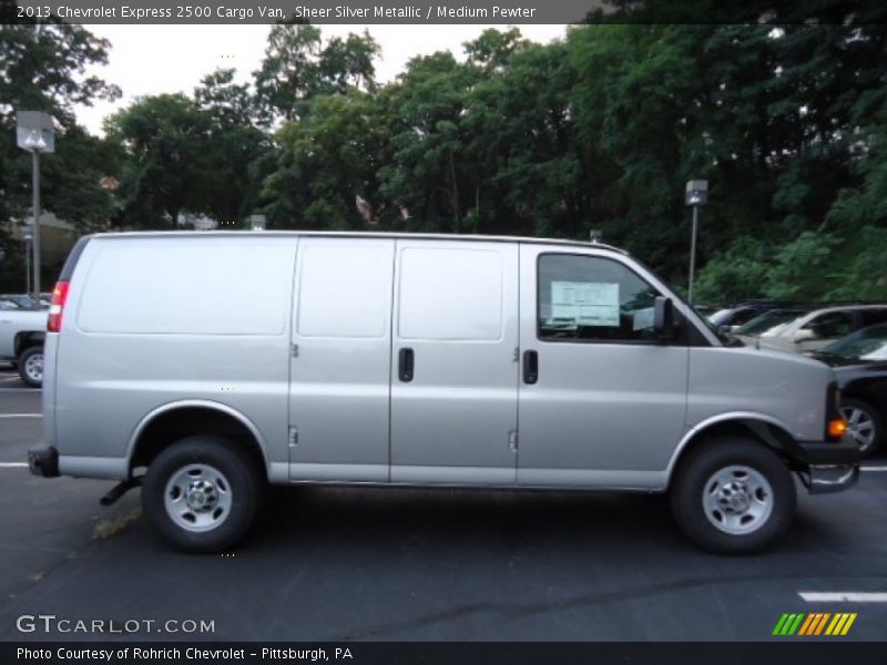 Sheer Silver Metallic / Medium Pewter 2013 Chevrolet Express 2500 Cargo Van