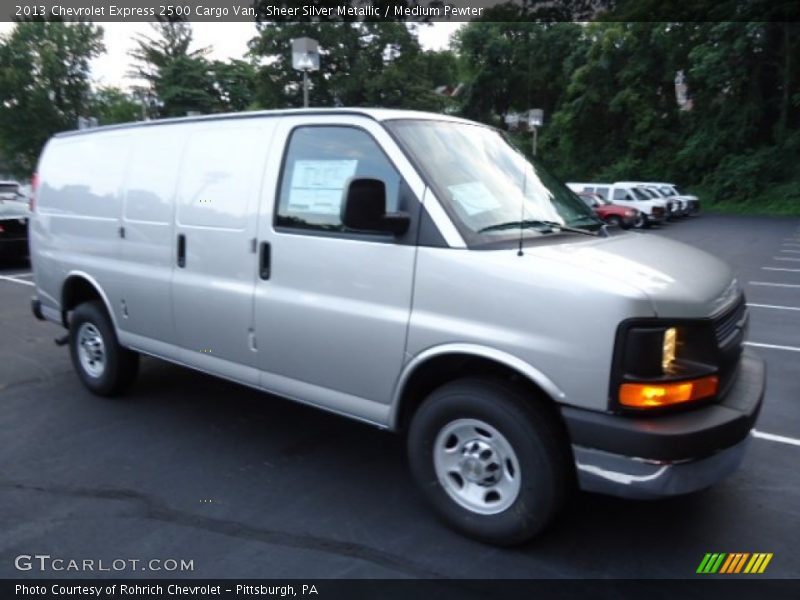 Sheer Silver Metallic / Medium Pewter 2013 Chevrolet Express 2500 Cargo Van