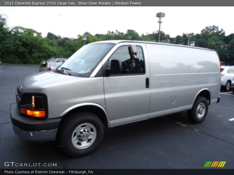 Sheer Silver Metallic / Medium Pewter 2013 Chevrolet Express 2500 Cargo Van