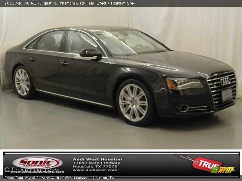 Phantom Black Pearl Effect / Titanium Grey 2011 Audi A8 4.2 FSI quattro