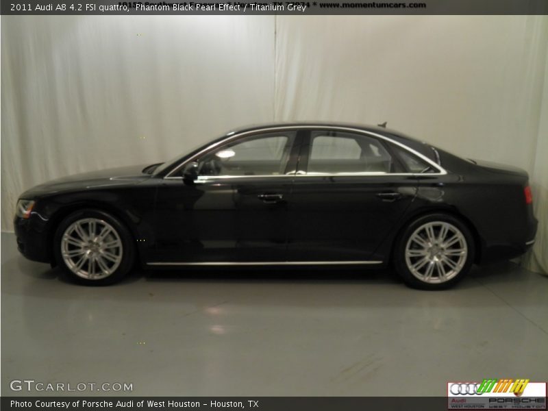 Phantom Black Pearl Effect / Titanium Grey 2011 Audi A8 4.2 FSI quattro