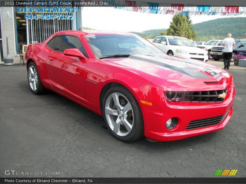 Victory Red / Gray 2011 Chevrolet Camaro SS/RS Coupe