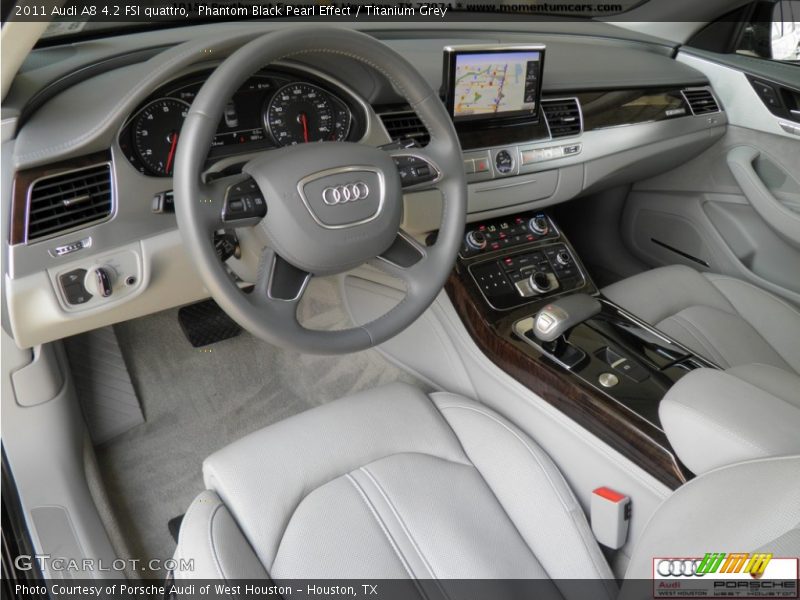 Phantom Black Pearl Effect / Titanium Grey 2011 Audi A8 4.2 FSI quattro